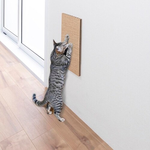 吸着壁に貼れる猫のつめとぎ 麻_5