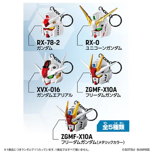 SDガンダムヘッドキーチェーン(1BOX9個入り)_1