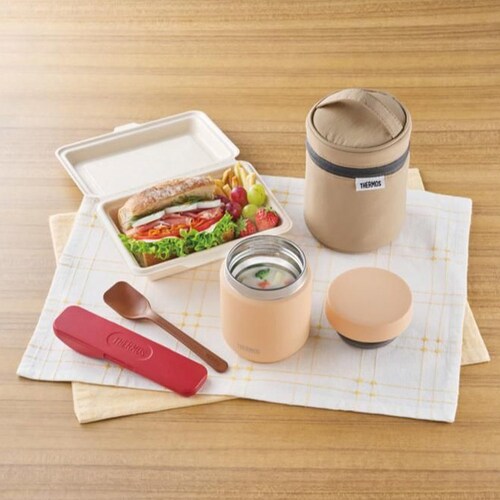 THERMOS �y�H��@�Ή����f���z �T�[���X �^��f�M�X�[�v�W���[ 500ml JED-501 �l�C�r�[�u���b�N_19