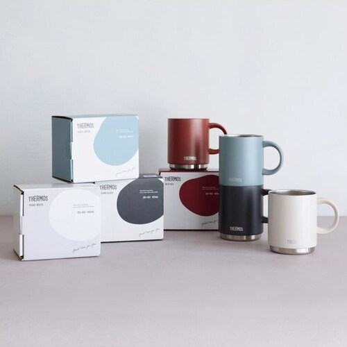THERMOS �y�H��@�Ή����f���z �T�[���X �^��f�M�}�O�J�b�v 450ml JDS-452 �R�X���u���b�N_9