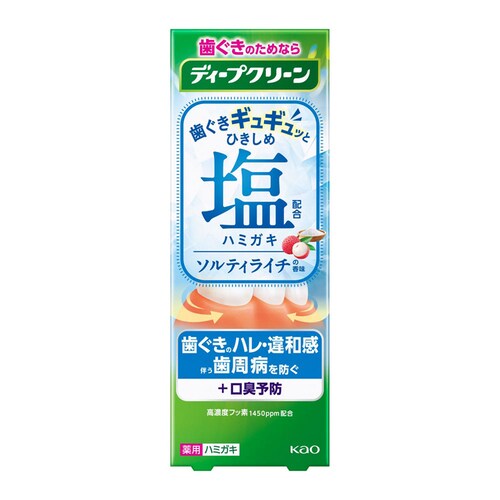 花王 ディープクリーン薬用ハミガキ ひきしめ塩 95g_1