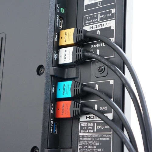 ホーリック HDMIケーブル 10m メタルヘッドタイプ レッド HDM100-906RD_4