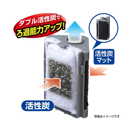 GEX コーナーパワーフィルター用活性炭カートリッジ 4コ入_4