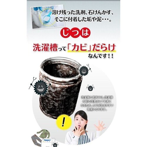 カビトルデス 【12個セット】洗たく槽カビトルデス 5回分_1