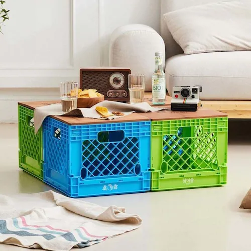 LIV PLUS JINRO �`���~�X�� �܂肽���݃R���e�i INP1076GRN �O���[��_5