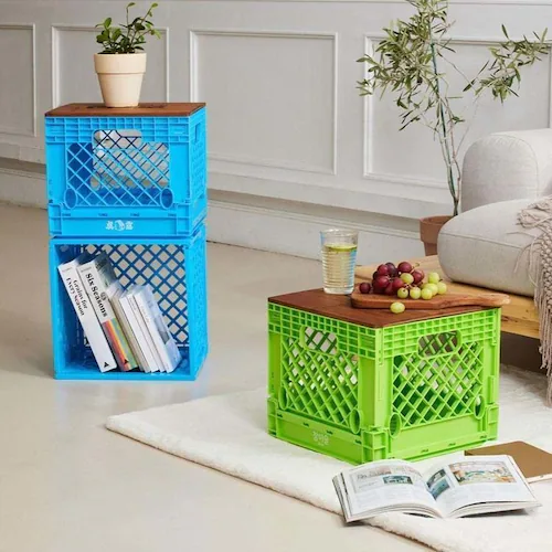LIV PLUS JINRO �`���~�X�� �܂肽���݃R���e�i INP1076GRN �O���[��_8