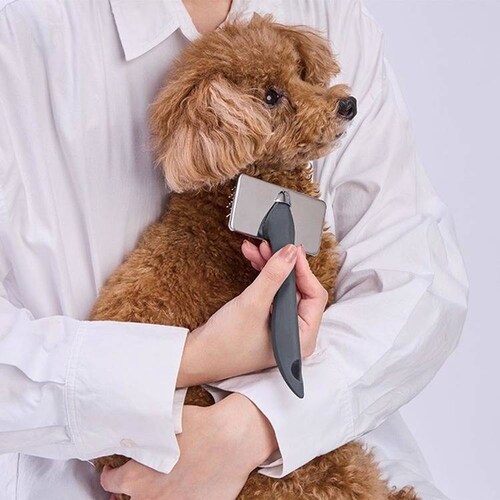 Petio 犬猫用 FIXCARE ピン先が優しく握りやすい ソフトスリッカーブラシ S W27701_6