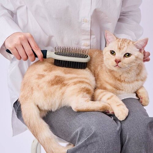 Petio 犬猫用 FIXCARE 使い分け出来て握りやすい ダブルブラシ S W27697_6