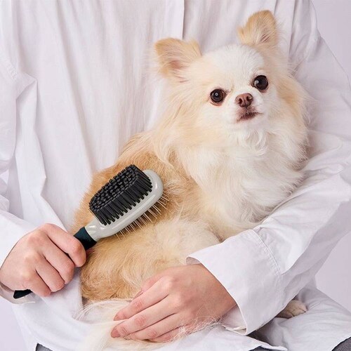 Petio 犬猫用 FIXCARE 使い分け出来て握りやすい ダブルブラシ S W27697_7