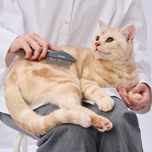 Petio 犬猫用 FIXCARE 持ちやすい 粗目細目ダブルコーム W27692_2