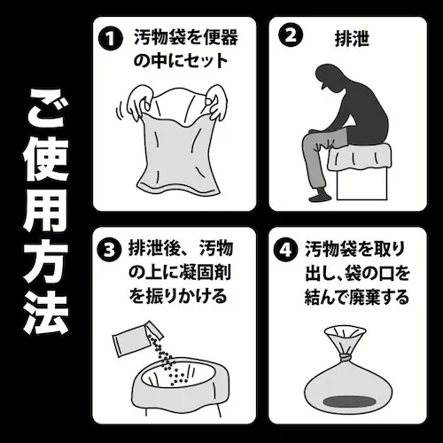 非常用トイレの凝固剤100個 R-35_8
