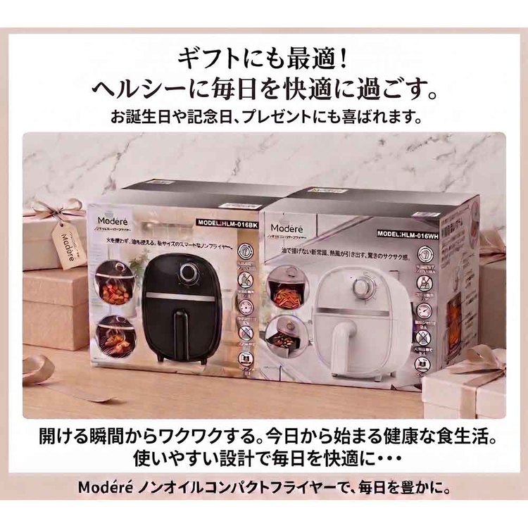 ヒロコーポレーション ノンオイルコンパクトフライヤー ホワイト