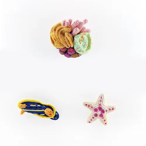Olympus 編みものキット Crochet AQUARIUM EG131 クマノミと泳ぐ海_5