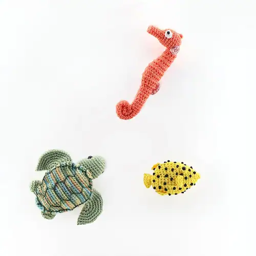 Olympus 編みものキット Crochet AQUARIUM EG131 クマノミと泳ぐ海_8