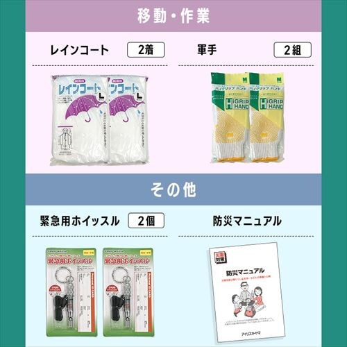 防災リュック 2人用 35点 防災セット_11