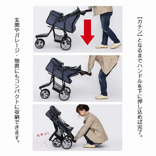 ペットカート 3輪タイプ 迷彩・デニム_18