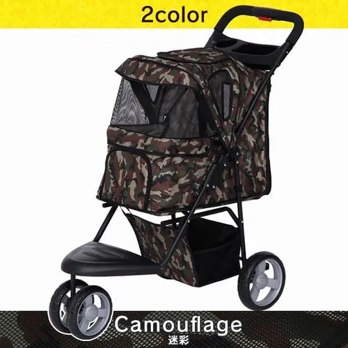 ペットカート 3輪タイプ 迷彩・デニム_24