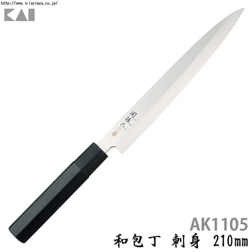 【貝印】関孫六 金寿 ステンレス 和包丁 刺身 180mm AK1104_3