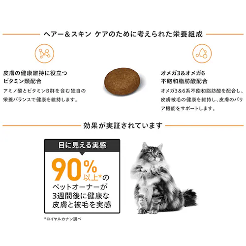 【12個セット】ロイヤルカナン ヘアー&スキン ケア 健康で美しい皮膚・被毛を維持したい成猫用 400g FCN(フィーライン ケア ニュートリション)rccf28_5