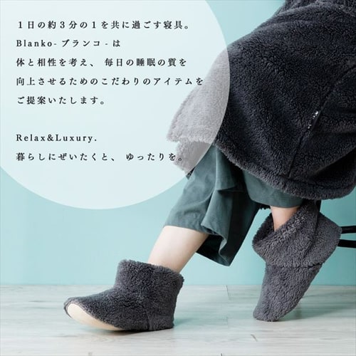 Blanko ルームブーツ Lサイズ マイクロミンクファー 洗濯可 ピンク