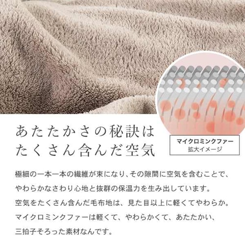 Blanko ルームウェア キッズサイズ マイクロミンクファー 洗濯可