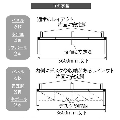パーティション パーテーション アルミ パネル 間仕切り 仕切り 仕切り板 ASPN0618 ブルー_10