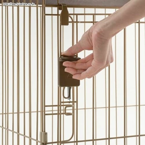 リッチェル ケージ サークル　木製 お掃除簡単サークル リッチェル 木製お掃除簡単ペットサークル ダークブラウン 120-60