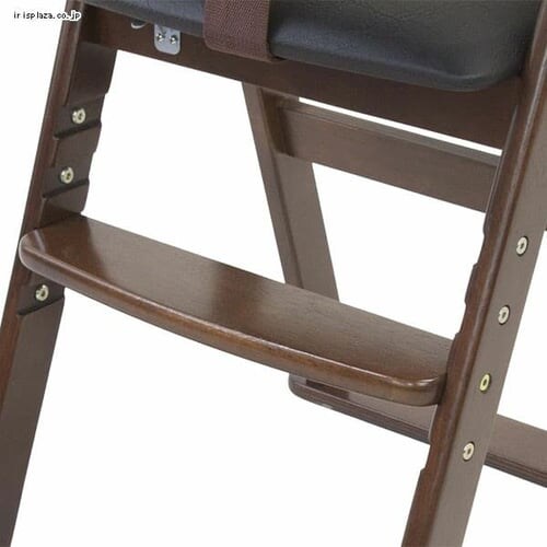 KATOJI 木製ワイドハイチェア ステップ切り替え ブラウン_5