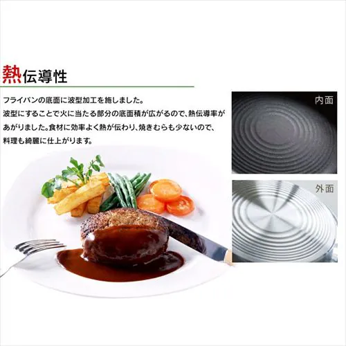 フライパン ガス火 深型 26cm 北陸アルミニウム センレンキャスト _6