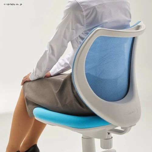 回転イス フローラル PFLO-43M0-F ライトブルー【アイリスプラザオリジナル】_4