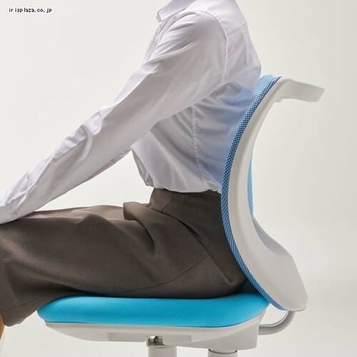 回転イス フローラル PFLO-43M0-F ライトブルー【アイリスプラザオリジナル】_5