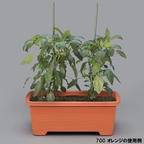 支柱の倒れにくい簡単菜園プランター500 オレンジ G127028 │アイリス