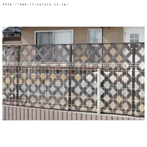 ラティス 目隠し 樹脂製 薄型タイプ PLM-830 ホワイト【6枚セット】 _2