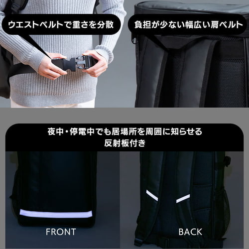 防災リュック 1人用 27点 防災セット 避難セット 避難用品 BS1-27