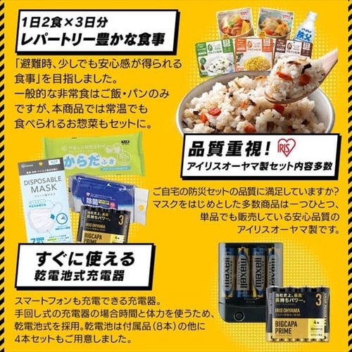防災リュック 1人用 40点 食品付き 防災セット 防災グッズ NBS1-40