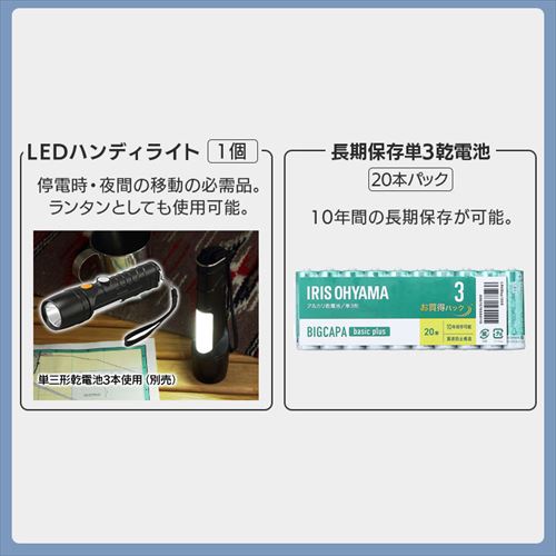 防災セット 1人用 18点 ライフラインボックス NLB-18 G289140