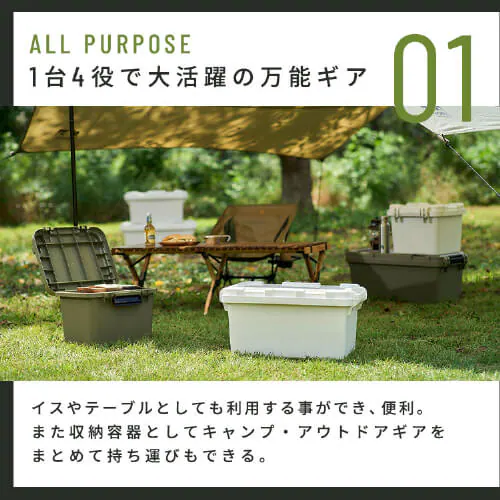 TRAILBOX コンテナボックス 蓋付き TRB-400 28L 全2色_5