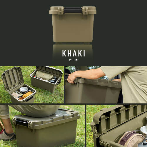 収納ボックス TRAILBOX 400 耐荷重約80kg 蓋付き TRB-400 ホワイト