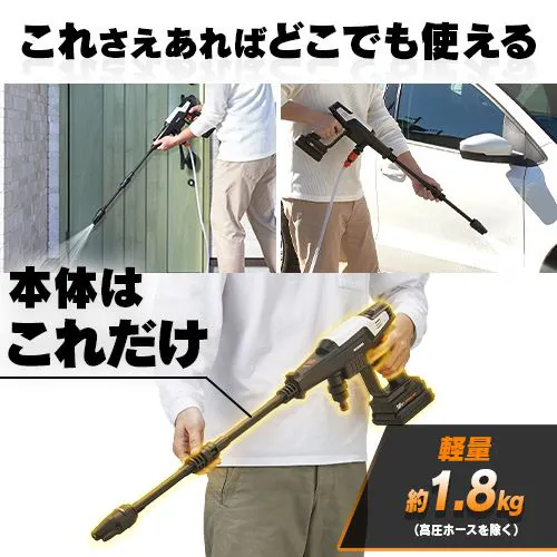 ������� �n���f�B�E�H�b�V���[ 2.2MPa �R�[�h���X �����g�p�\ �R���p�N�g �z���C�g JHW-201_2