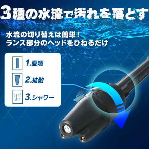 高圧洗浄 ハンディウォッシャー 2.2MPa コードレス 温水使用可能