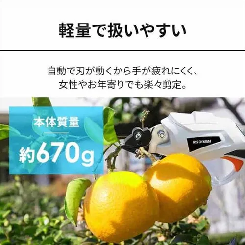 高枝バサミ 剪定 3.7V 充電式 キャッチ機能付き JTH10_3