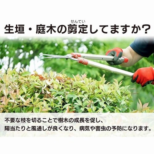 草刈機 剪定 ヘッジトリマー AC電源コード 刈込幅410mm AHT450 ホワイト_2