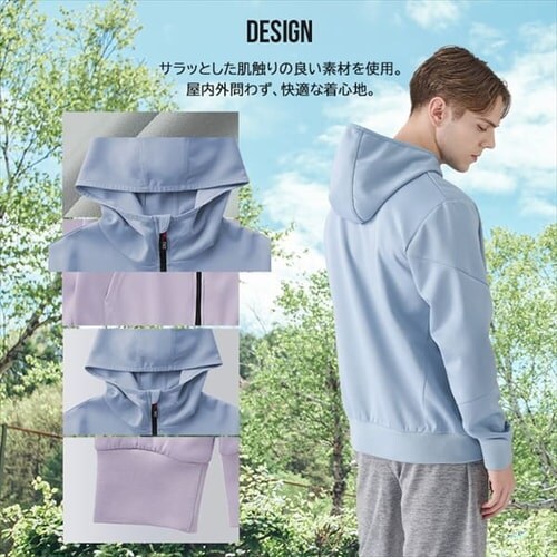 �_���{�[���j�b�g�p�[�J�[ FC22102-LGM ���C�g�O���[ M�T�C�Y_3