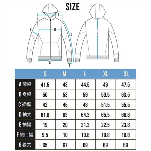 �_���{�[���j�b�g�p�[�J�[ FC22102-LGM ���C�g�O���[ M�T�C�Y_13