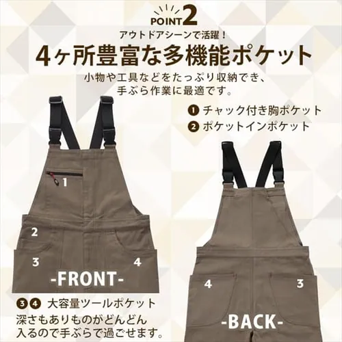 ファイヤープルーフオーバーオール FC22108 全3色 全5サイズ_11