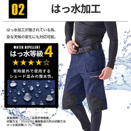 ギアハーフカーゴパンツ FC22112 全3色 全5サイズ_11