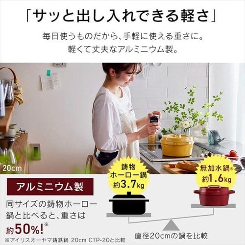 �� �������� 20cm IH/�K�X�ΑΉ� COTOCO MKSN-S20 �r�[�c���b�h_15