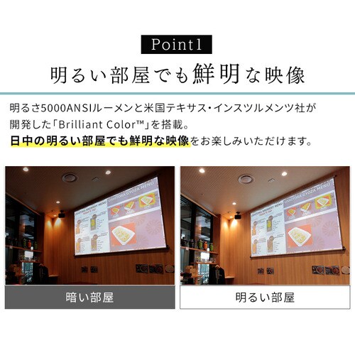プロジェクター アイリスオーヤマ 大画面 レーザー 業務用 ビジネス