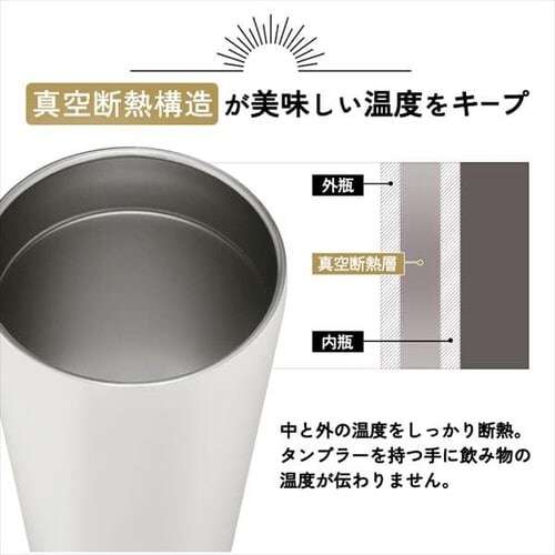 �^���u���[ 470ml �W�� �X�e�����X �ۗ� �ۉ� �}�C�{�g�� Cafe Days NCD-L470 �z���C�g_9