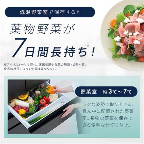 �y�ݒu�����z �①�� 453L �J�����t�� ��������� ��e�ʗⓀ��132L �X�g�b�N�A�C �t�����`�h�A ��68.5cm IRSN-C45A-B �u���b�N�y������s�z_16